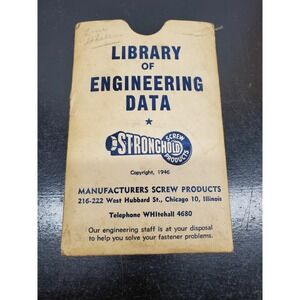1946 Stronghold Screw Products Library of‎ Engineering Data - Envelope Only